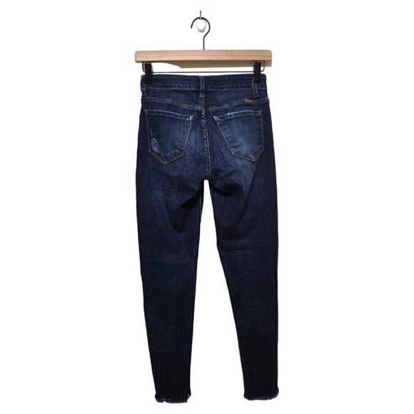 Kancan Miranda Distressed Raw Hem Skinny Crop Jeans Sz 24 - Picture 5 of 10